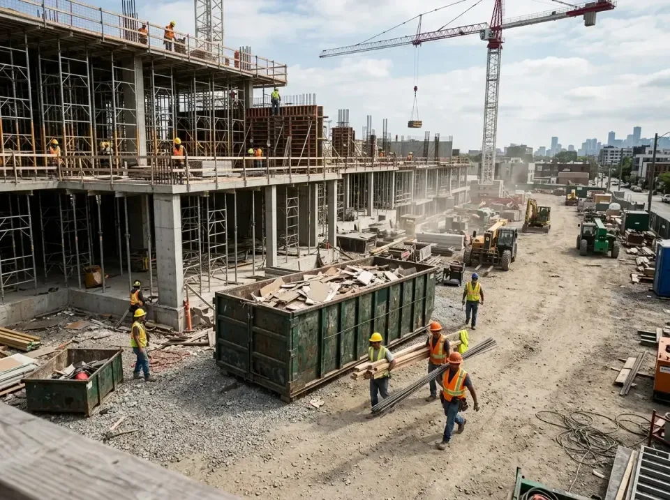 commercial-construction-site-w-002 — frequently asked questions, Low Cost Construction Dumpster Rental in North St. Paul, MN